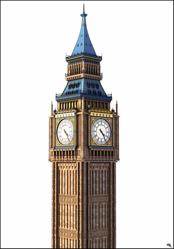 Big Ben 3D Model TurboSquid 1161459