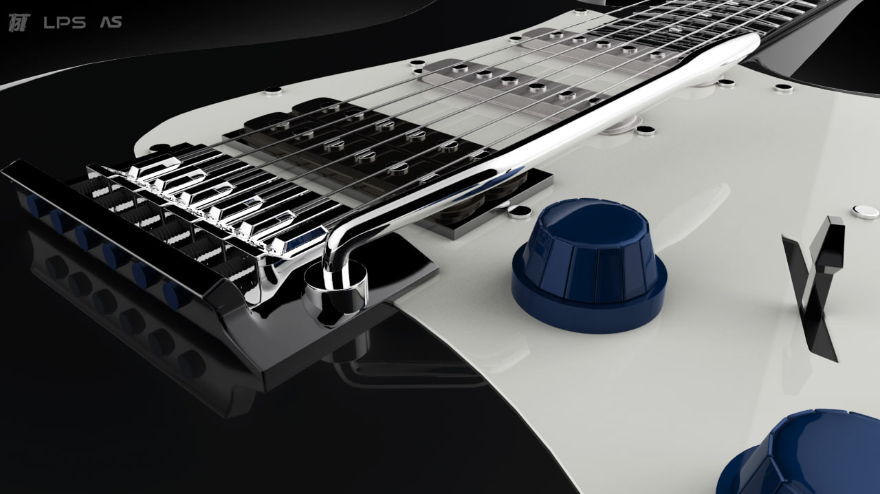 Electric guitar 3D model TurboSquid 1161489