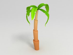 3D cartoon palm model