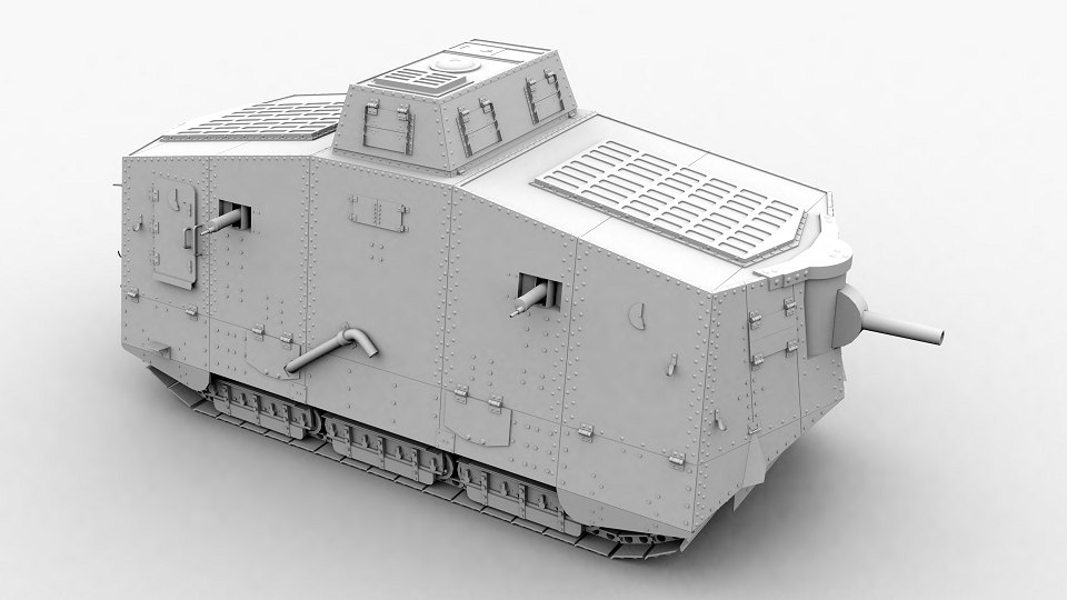 A7v tank 3D model - TurboSquid 1161704