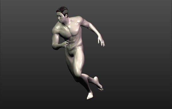 3D nude male