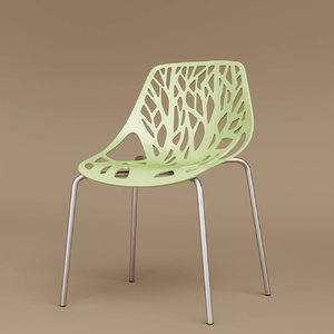 3D model baxton birch dining chair