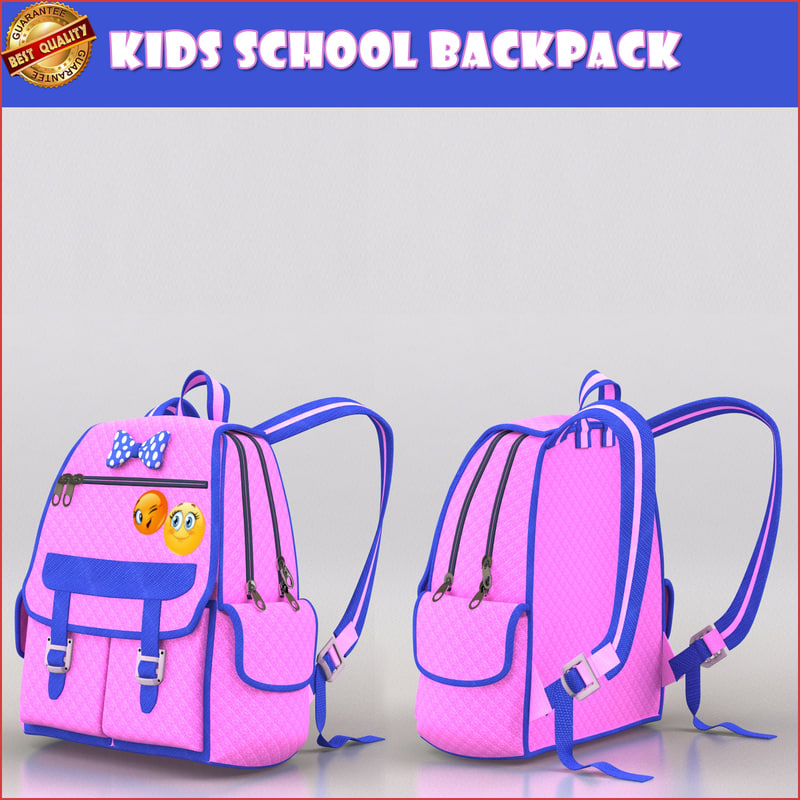 school bag 3d model