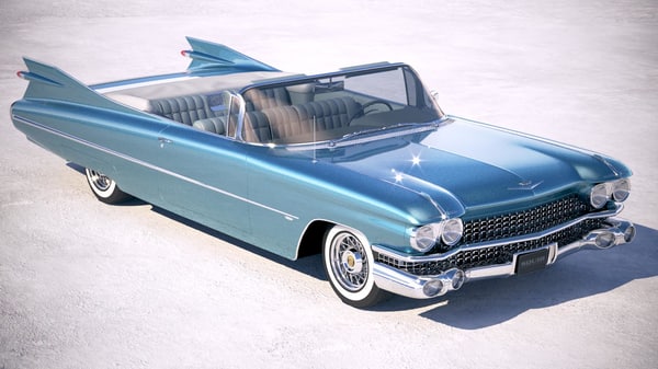 Cadillac eldorado convertible 3D model - TurboSquid 1162046