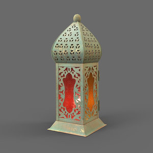 3D moroccan lantern model
