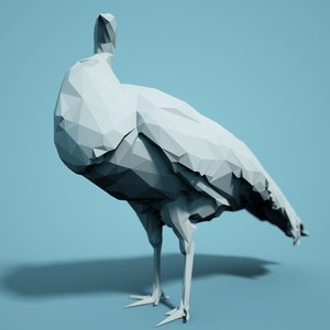 animal realistic faceted model