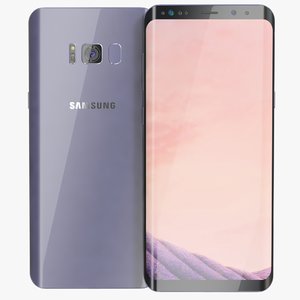 3D samsung galaxy s8 orchid