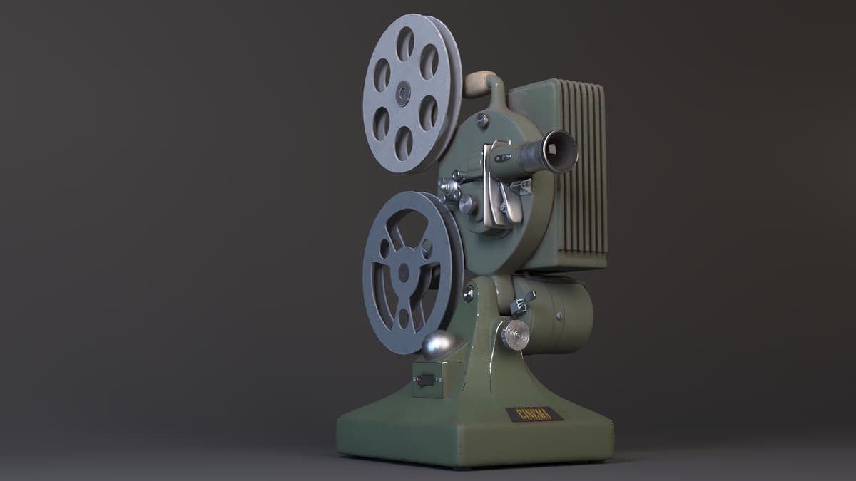 电影放映机3d模型