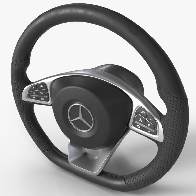 Steering wheel mercedes c300 3D model TurboSquid 1162695
