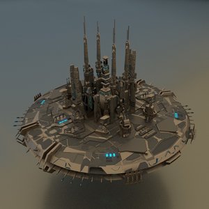 ship mothership 3D model