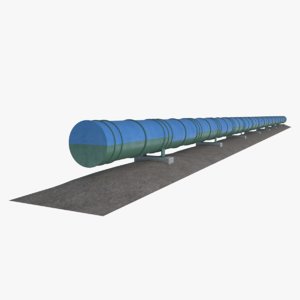 3D oil natural gas pipeline