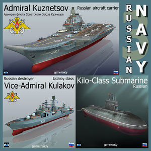 russian navy ship 3D