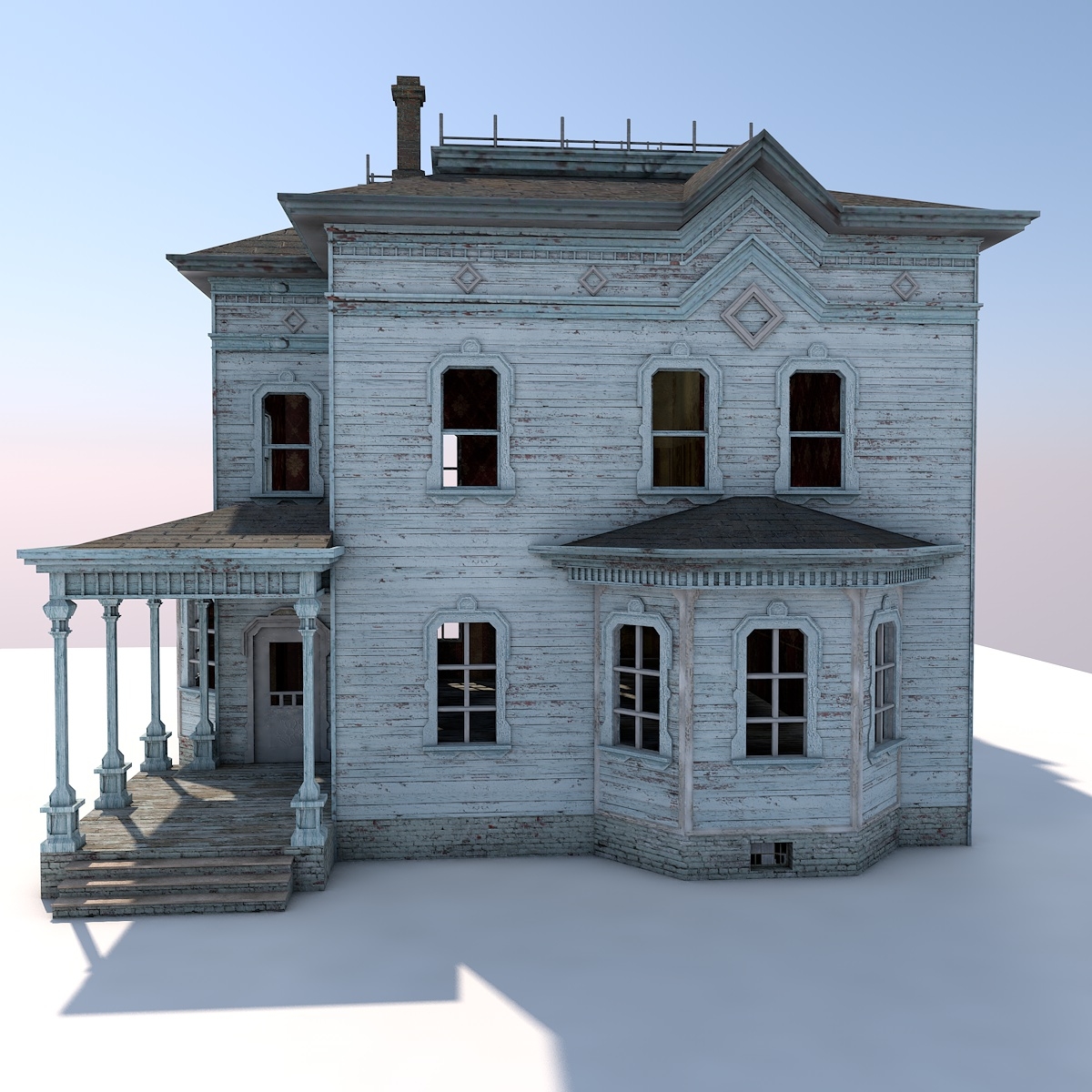 被遗弃的房子h013d模型