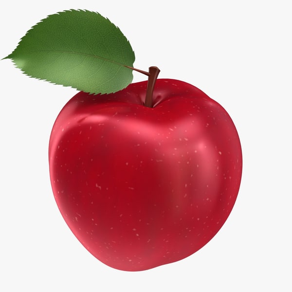 realistic apple 3D model