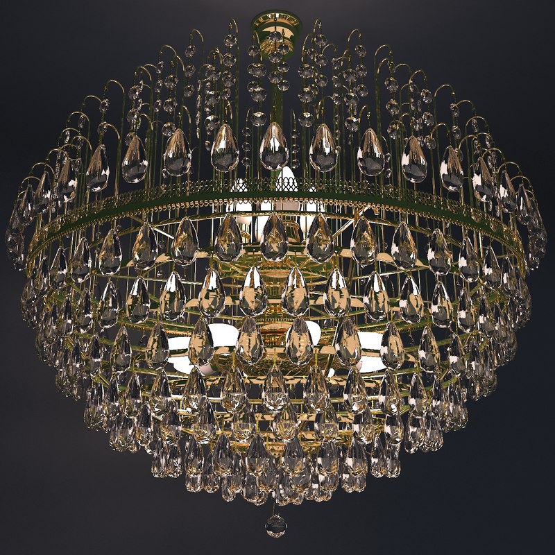 3D model crystal classic chandelier TurboSquid 1163010