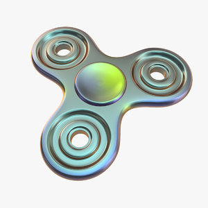 zinc fidget spinner 3D model
