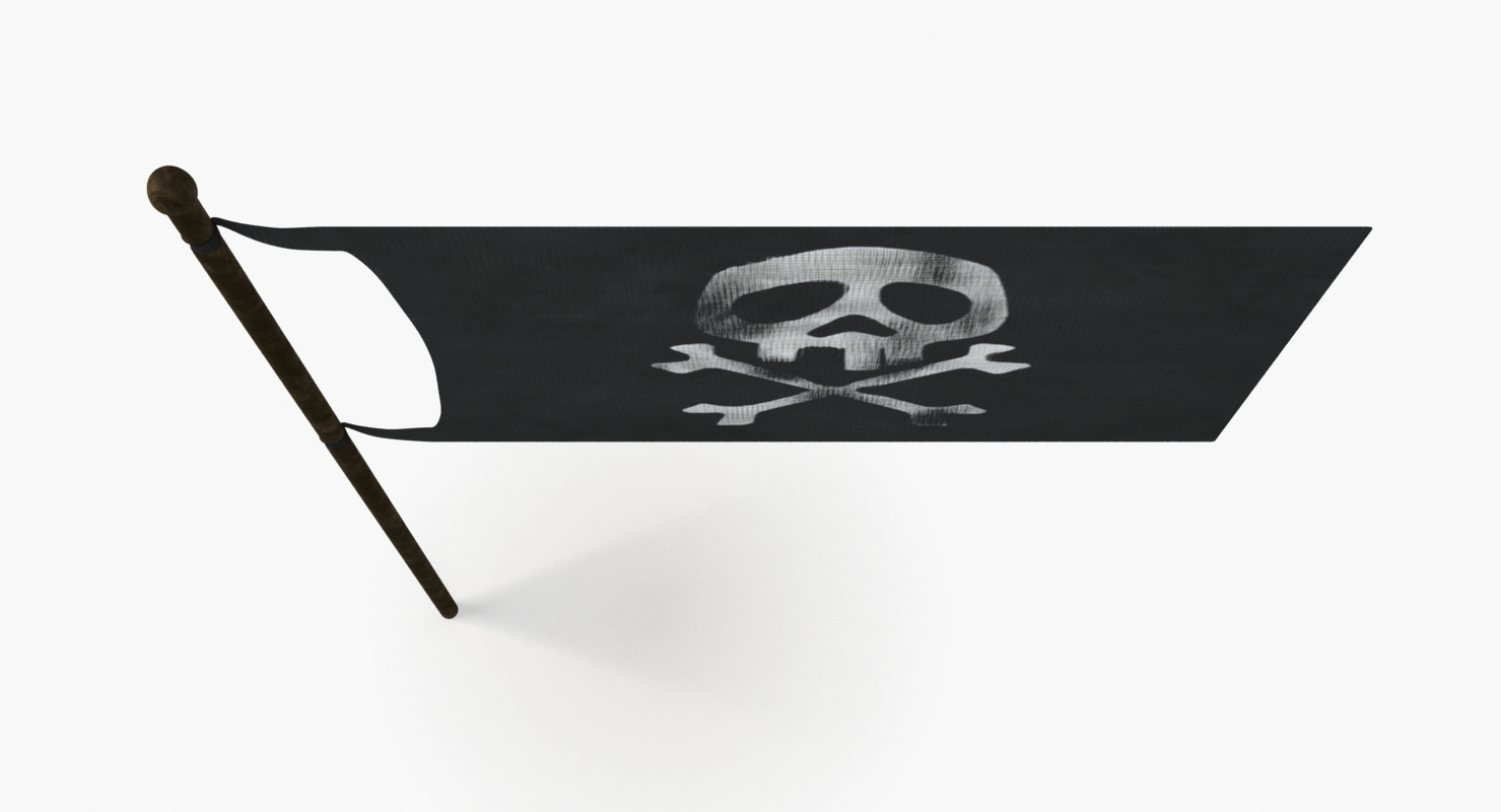 Pirate Flag 3d Model - Turbosquid 1163222