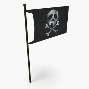 pirate flag 3D model