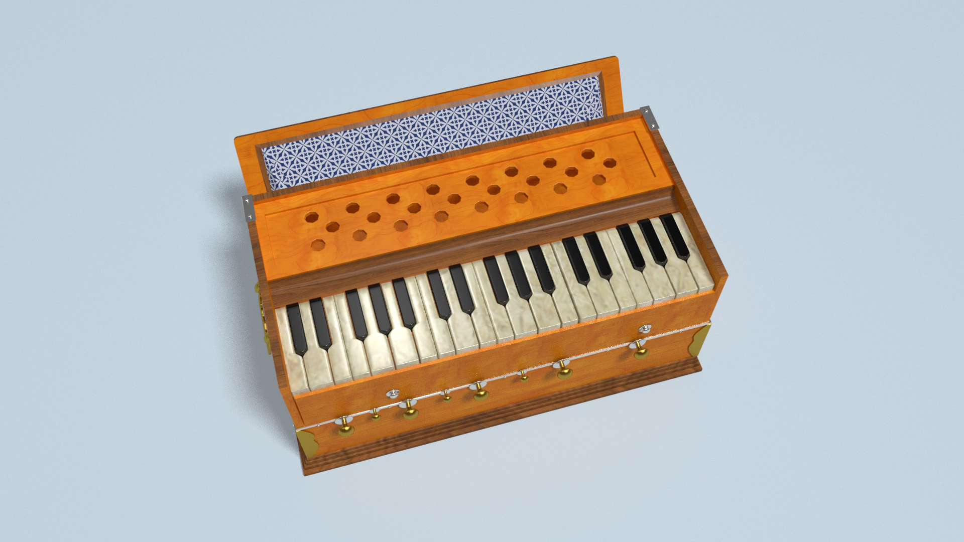 Harmonium indian traditional 3D model TurboSquid 1163247