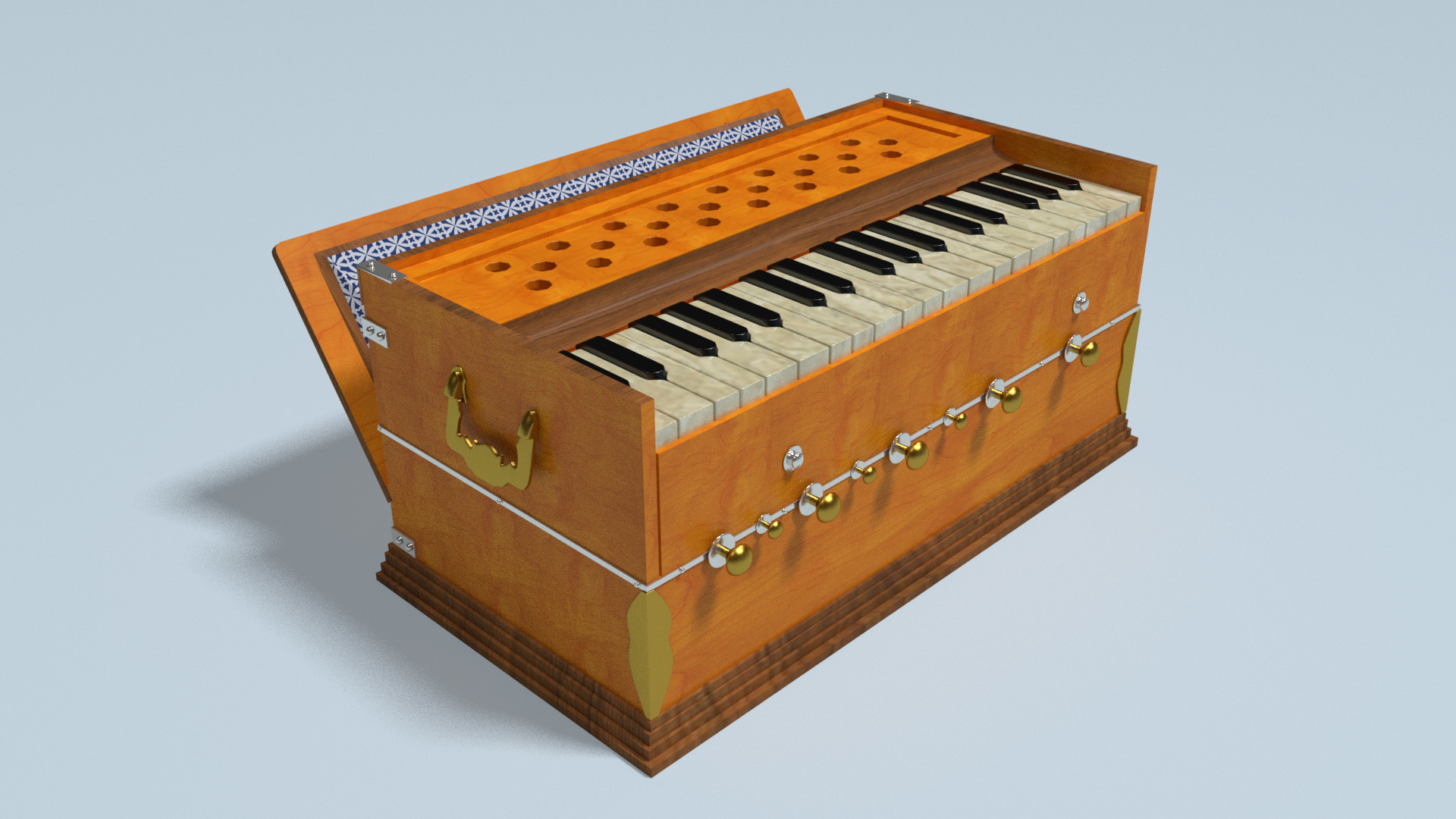 Harmonium indian traditional 3D model TurboSquid 1163247