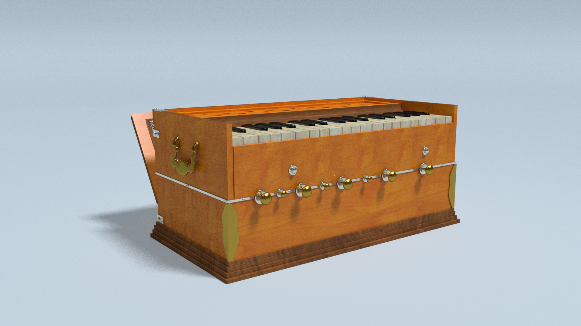 Harmonium indian traditional 3D model TurboSquid 1163247