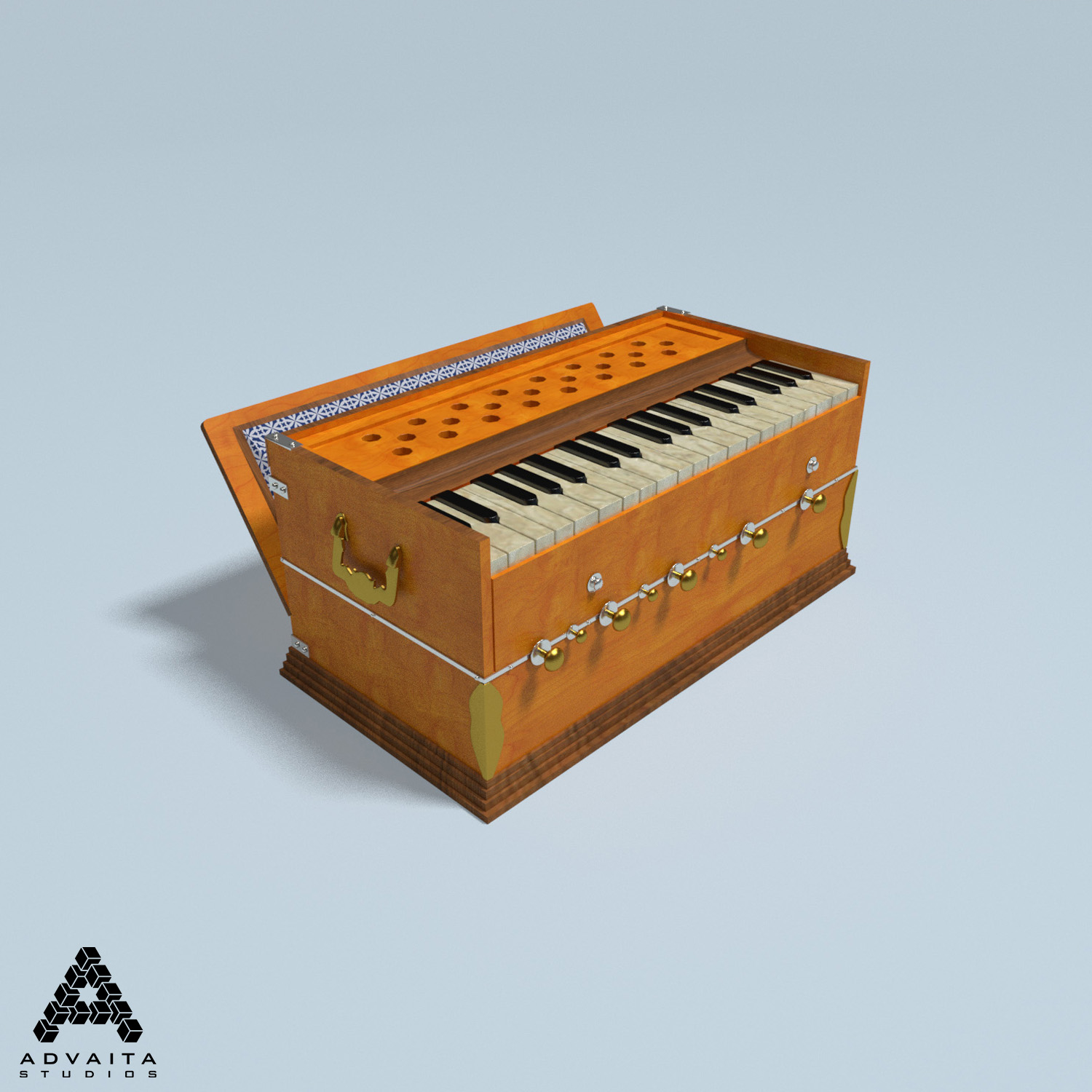 Harmonium indian traditional 3D model TurboSquid 1163247