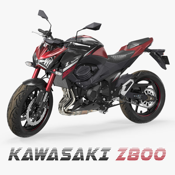 Lokomotiv kan ikke se Daisy modèle 3D de Moto Kawasaki Z800 Rouge Rigged - TurboSquid 1163444
