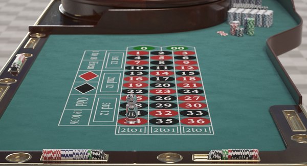 Roulette table model - TurboSquid 1163464