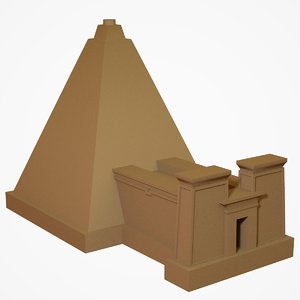 3D meroe pyramid