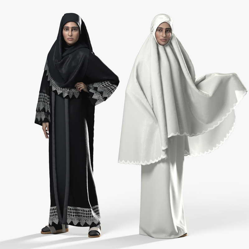 Muslim woman 3D model TurboSquid 1163538