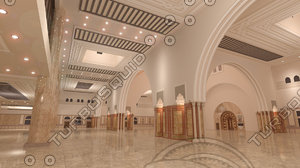 mosque interior 3D