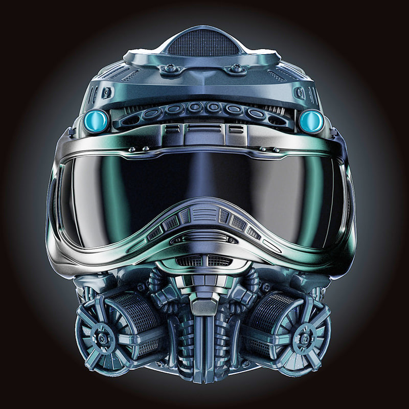 Sci Fi Helmet Hd Chemical 3d Model Turbosquid 1164021