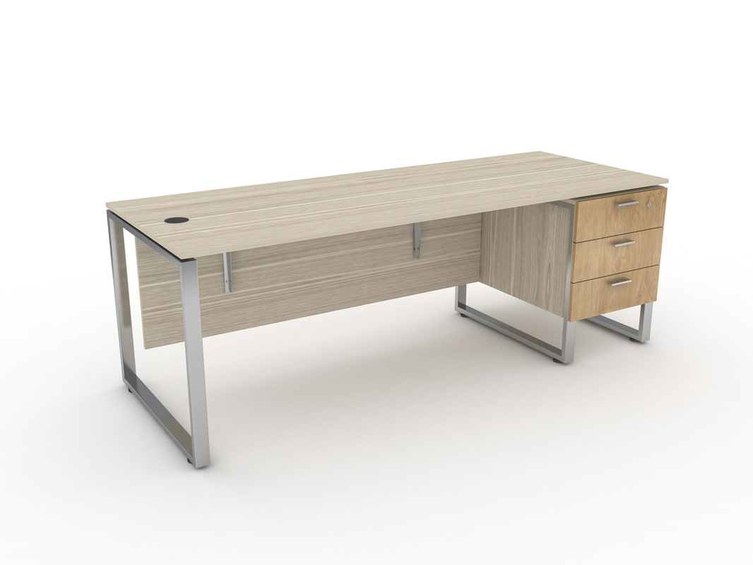 Office desk 3D model TurboSquid 1164146