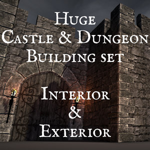 castle dungeon creation set model