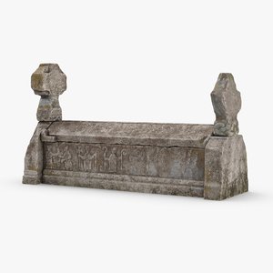 3D model stone-tombs----tomb-01