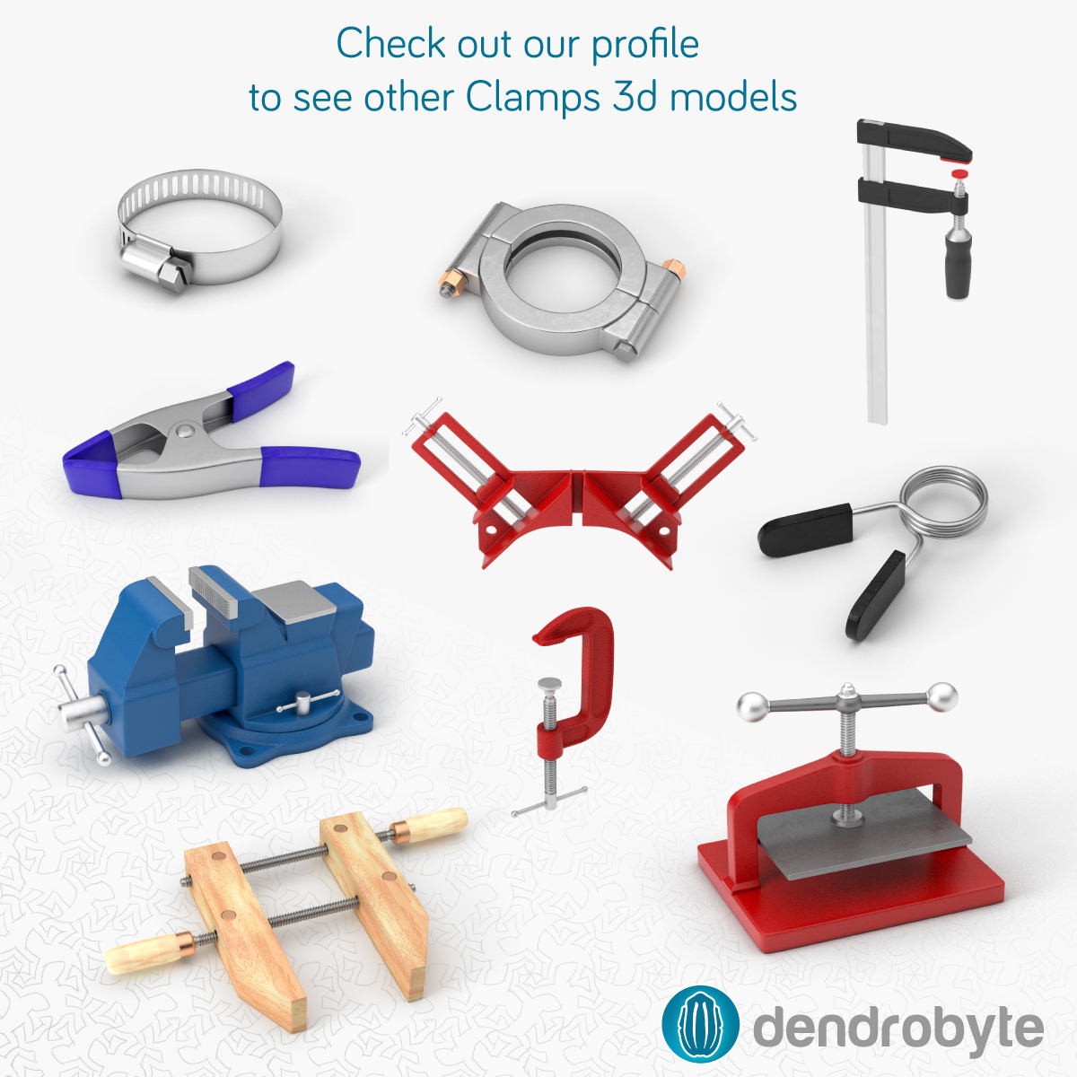 Spring clamp 3D TurboSquid 1164439