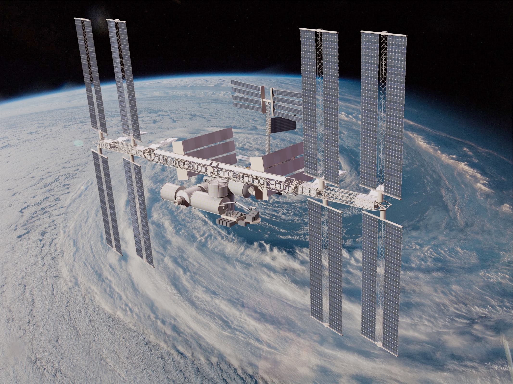 international space station rig model