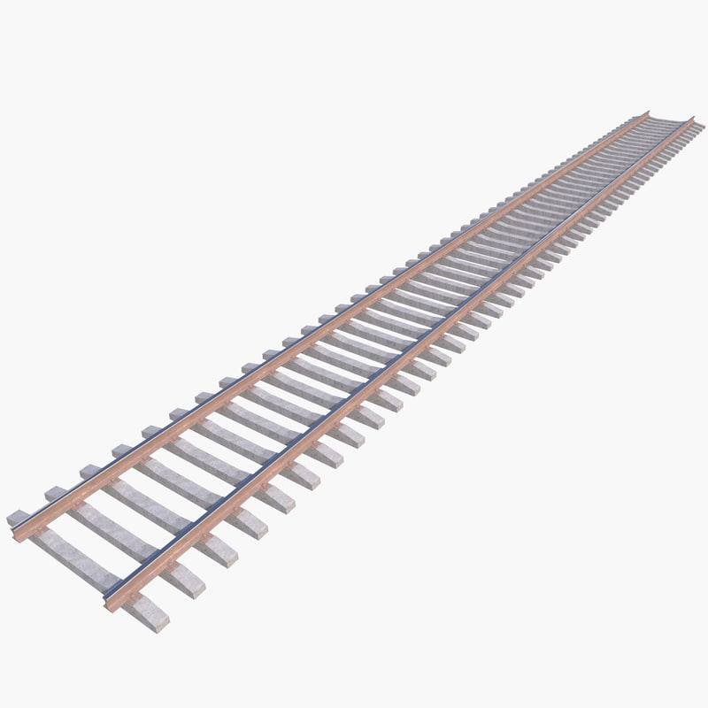 Free railway track 3D model TurboSquid 1164592