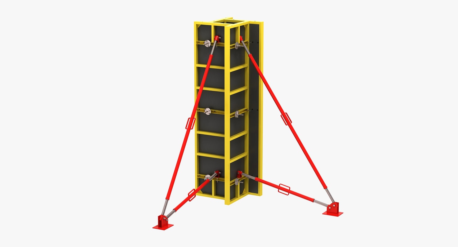 Formwork column 3D model - TurboSquid 1164613