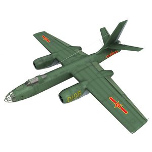 ilyushin il-28 bomber chinese 3D model