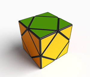rare cube puzzle skewb model