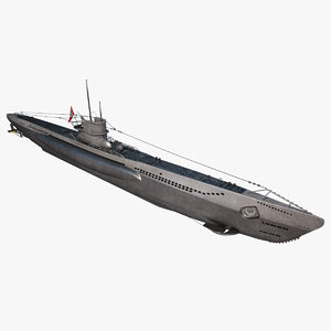3D model u-boat type viic u