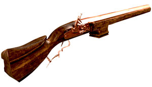 3D serf rifle flintlock anglo-dutch