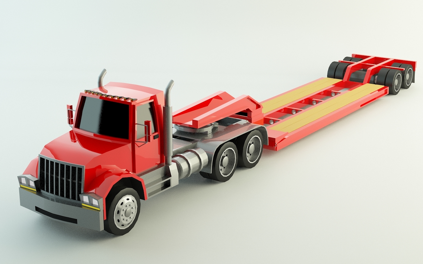 remote control lowboy truck