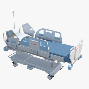 hospital bed 3D model
