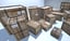 3D pack old wooden crates