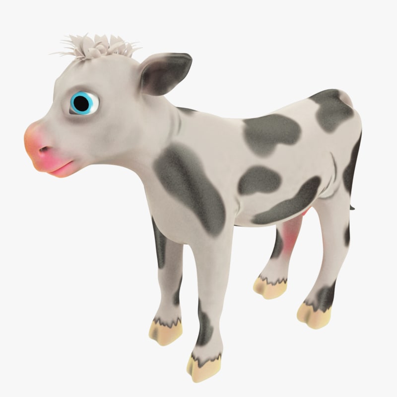 3D model cartoon calf - TurboSquid 1165927