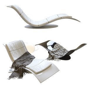 3D eli fly chaise longue model