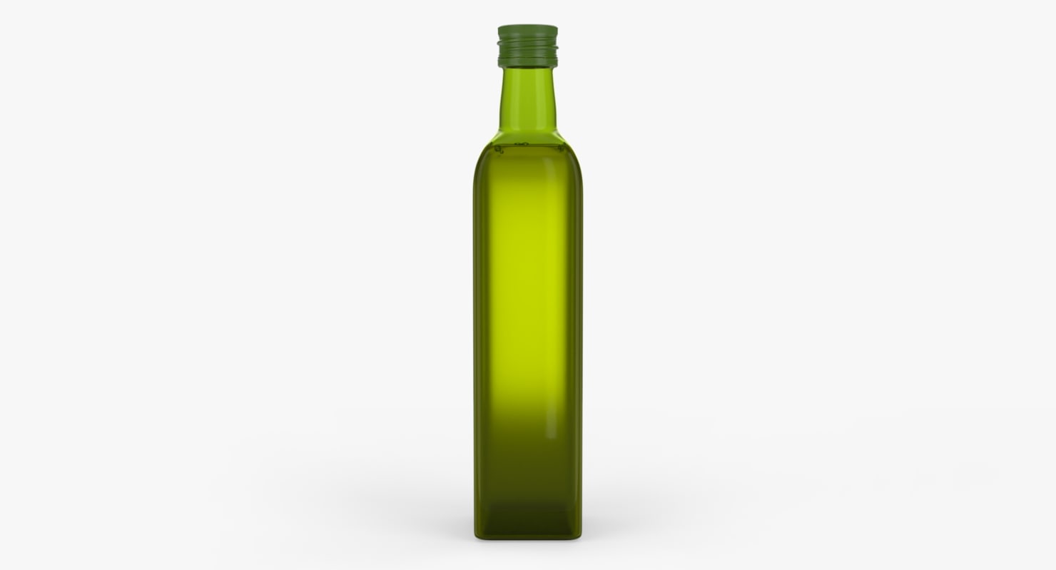 Download 3D green glass bottle 500ml - TurboSquid 1166106 Yellowimages Mockups