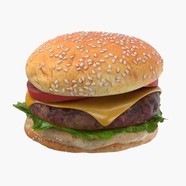 burger hamburger 3d